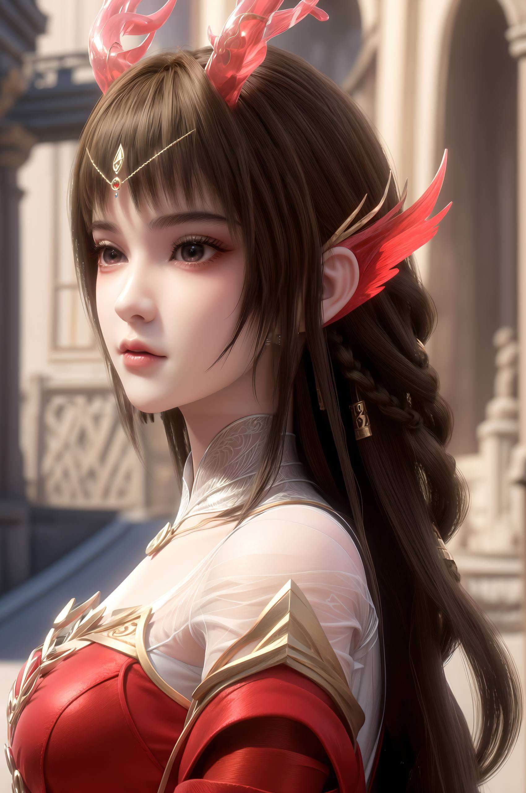 百炼成神有龙角的云落壁纸高清美图