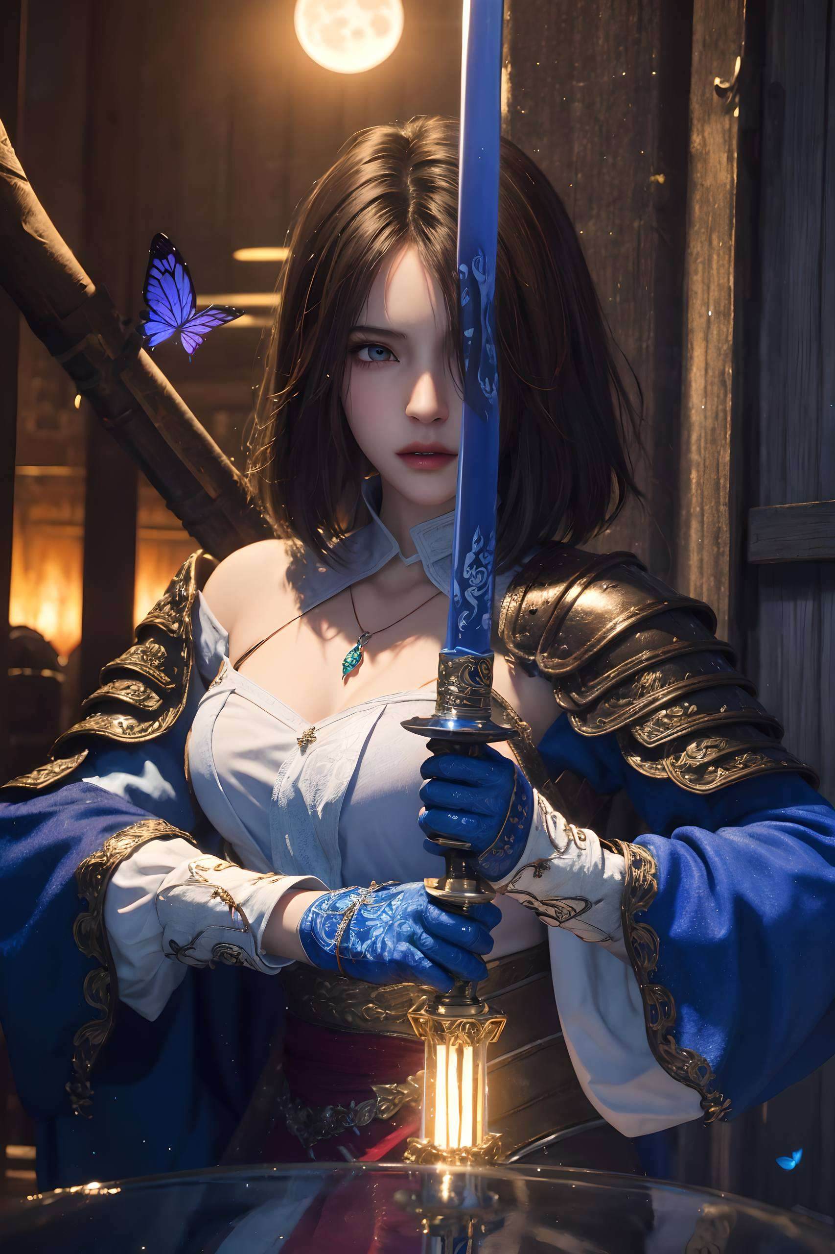 短发姬如雪高清手机壁纸高清美图