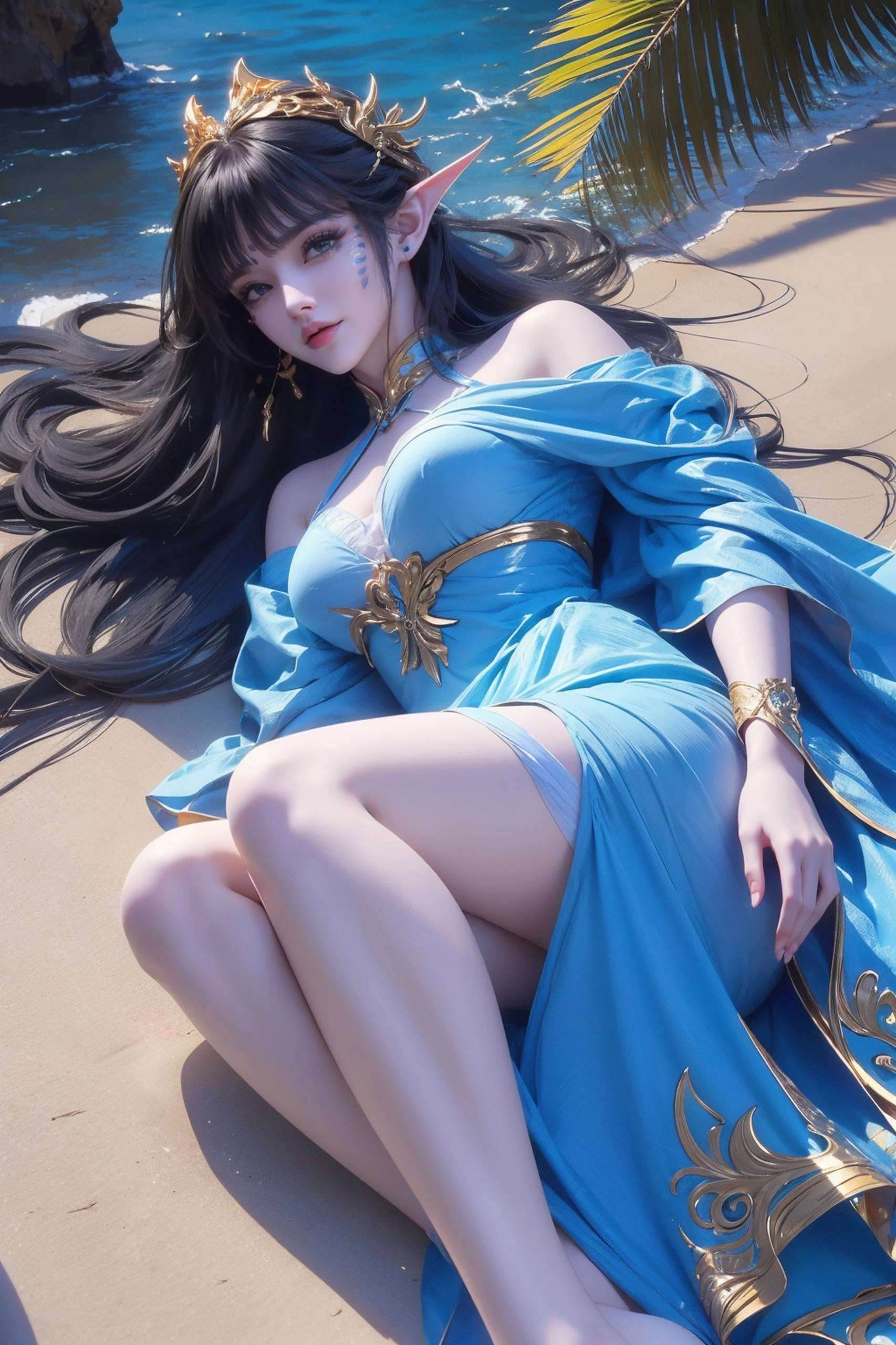 星空壁纸凤清儿高清美图
