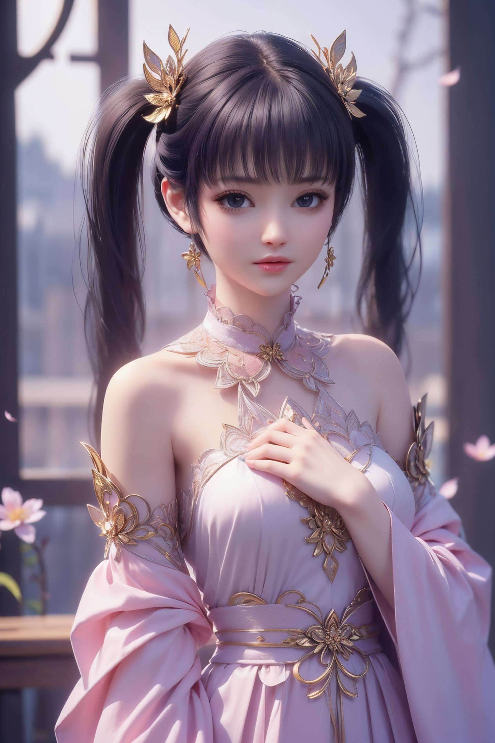 紫妍4k超清壁纸侧脸高清美图