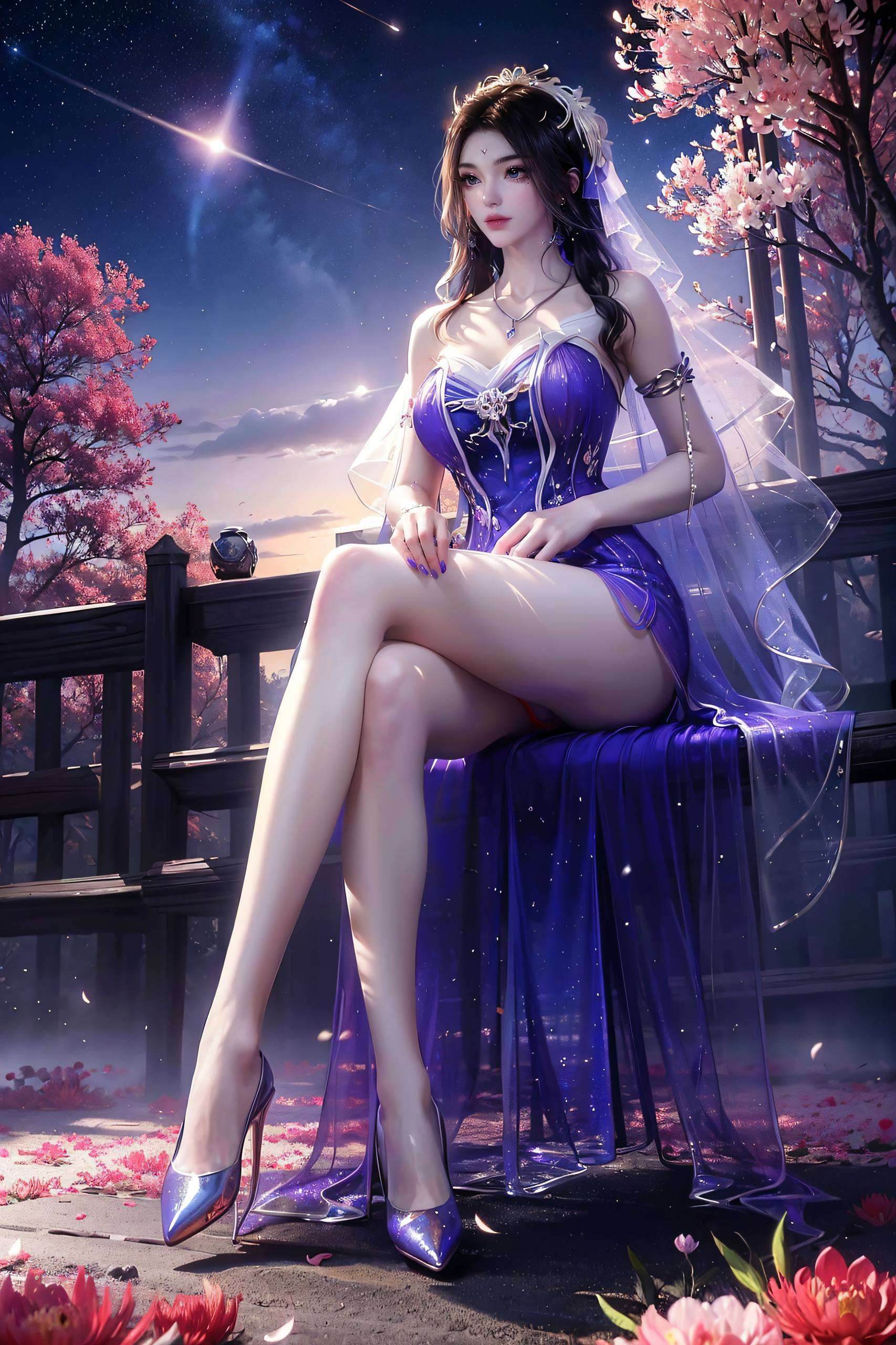壁纸紫灵ai高清美图
