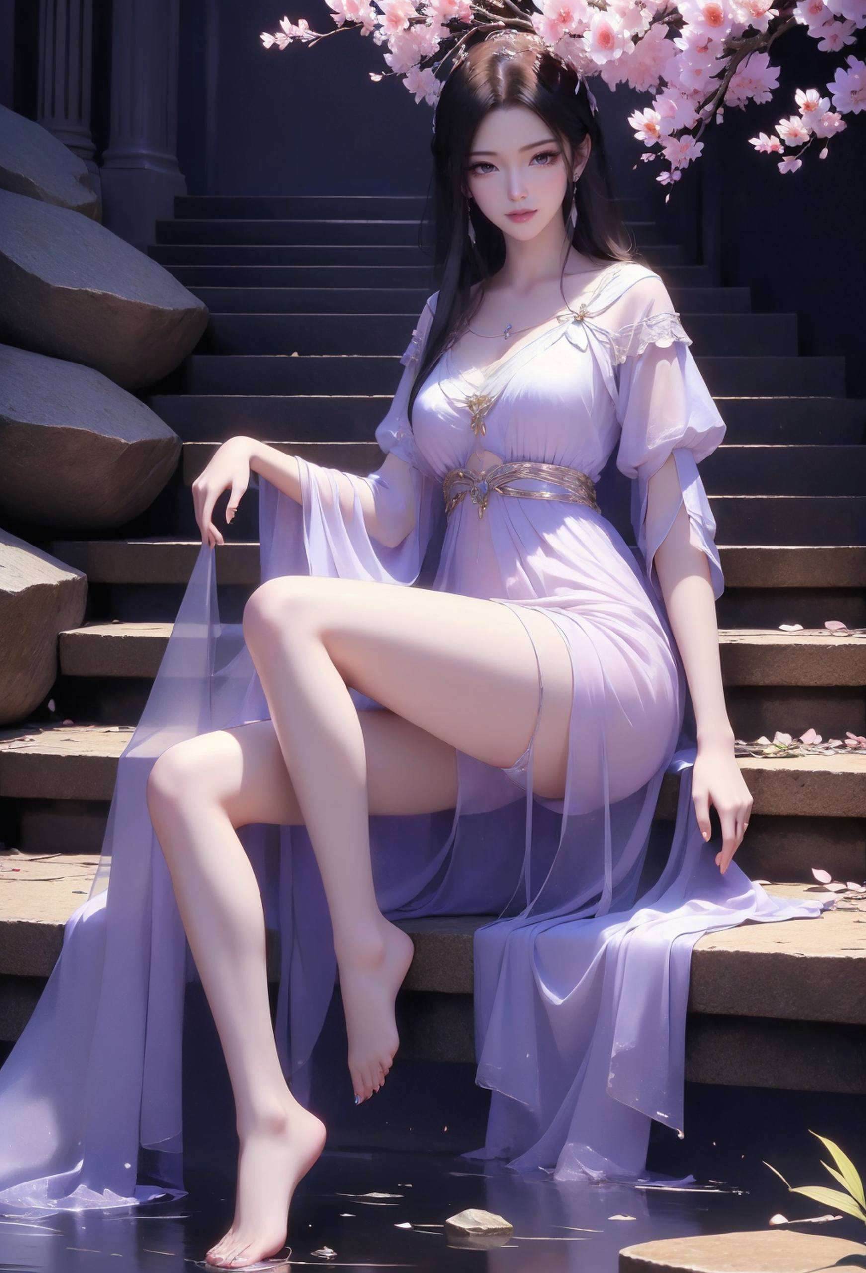 紫灵面纱壁纸高清美图