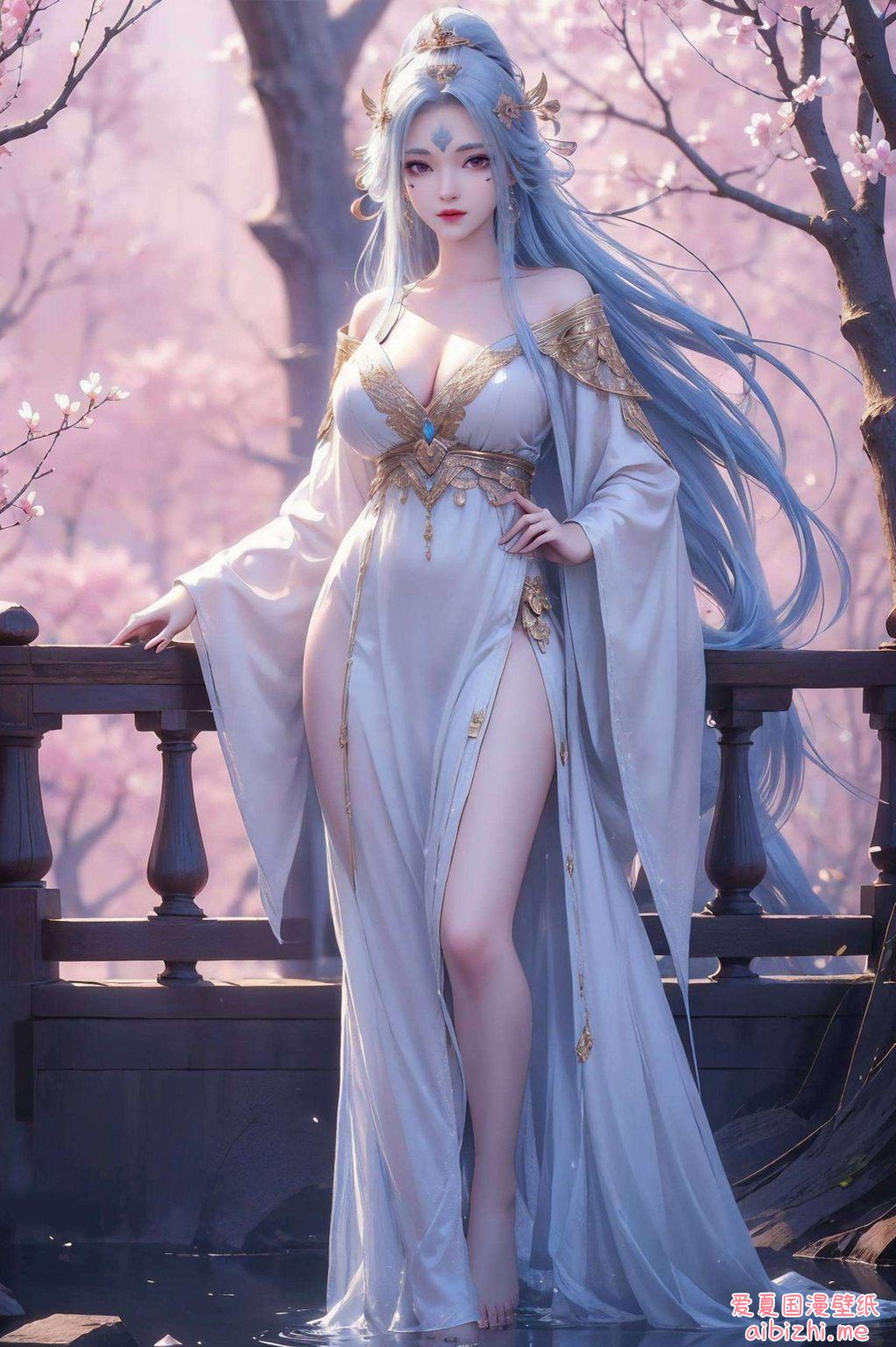 以国漫美女为灵感让画面更具动感与活力