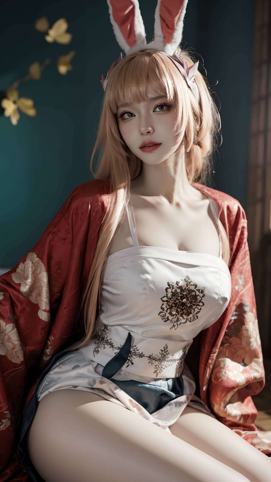细腻的笔触描绘出她们的甜美形象仿佛置身于古典与现代交融的奇幻空间