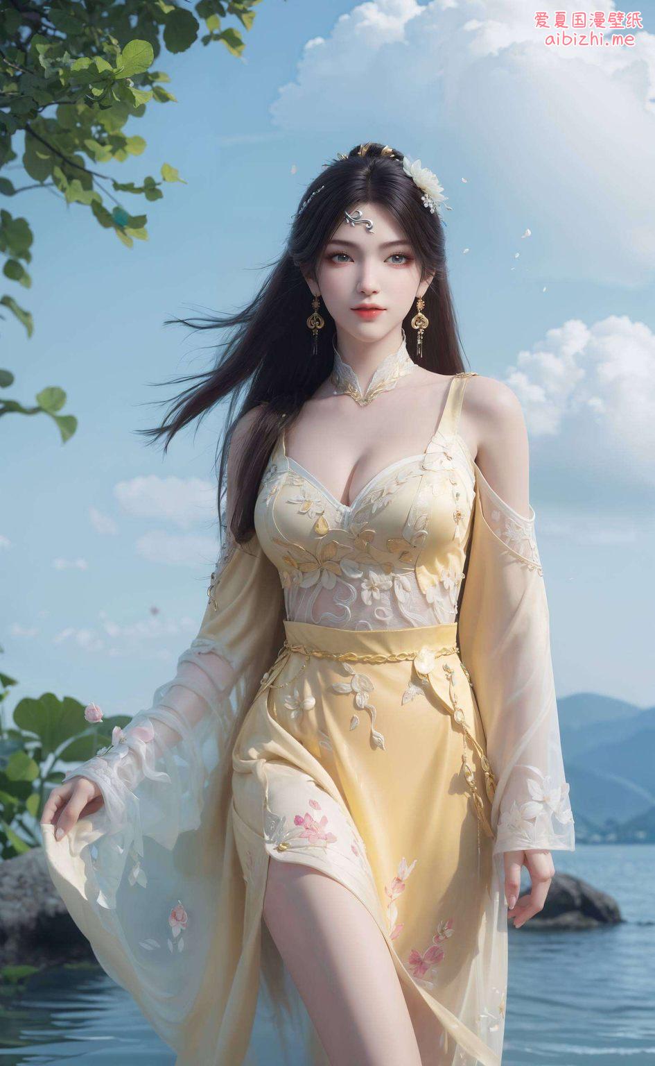 金瓶儿的魅力风采尽收眼底这款国漫美女艺术壁纸