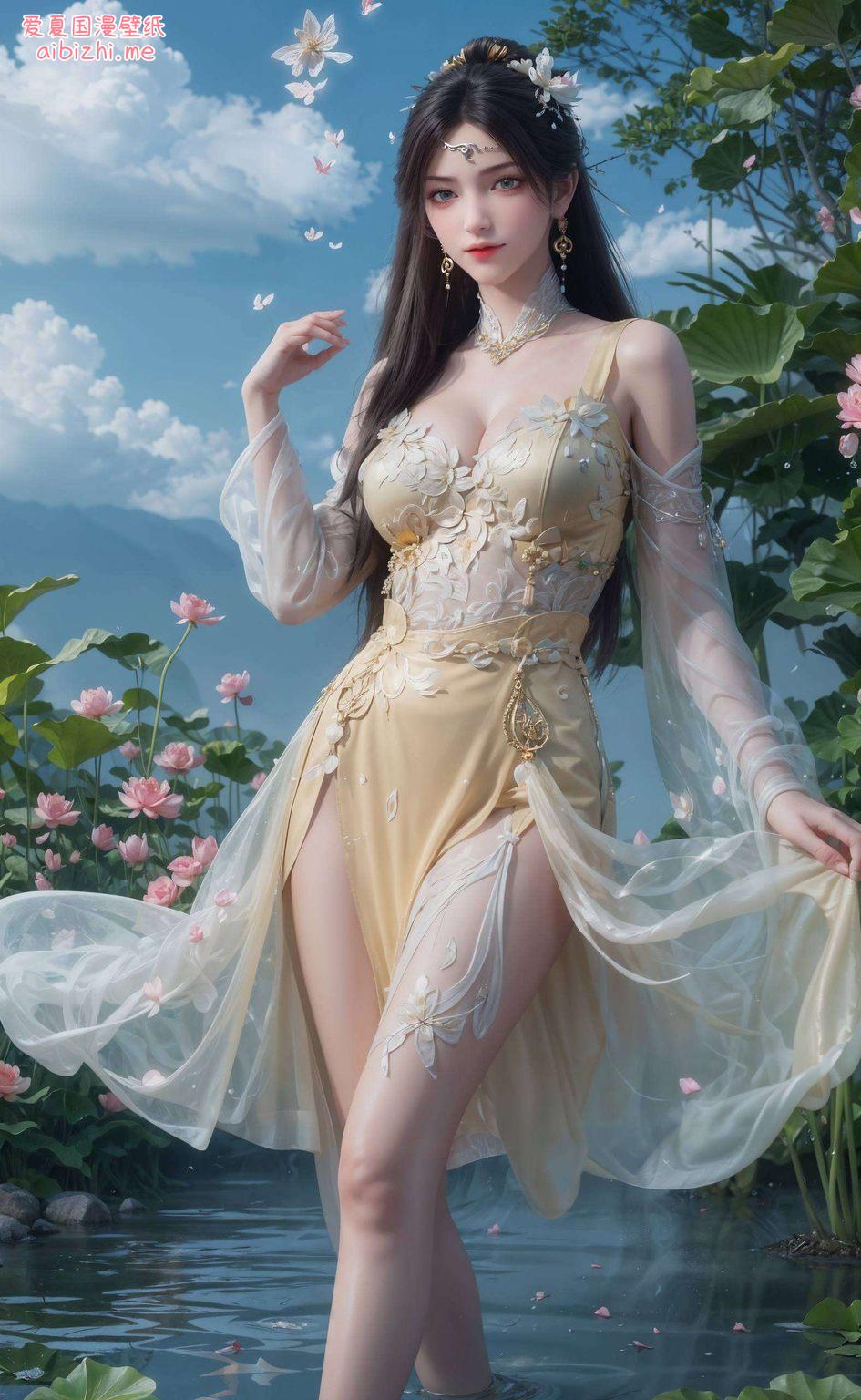 为你的电脑桌面带来一抹独特的艺术风情这款热门国漫女主AI柔和PC艺术壁纸