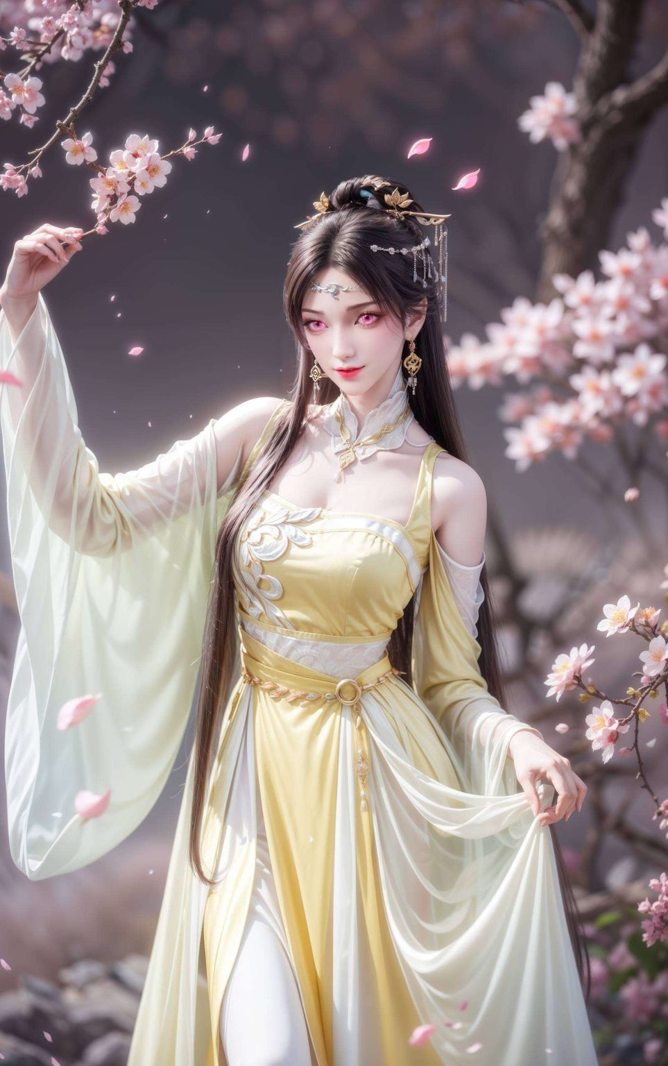 如秋叶飘零金瓶儿壁纸