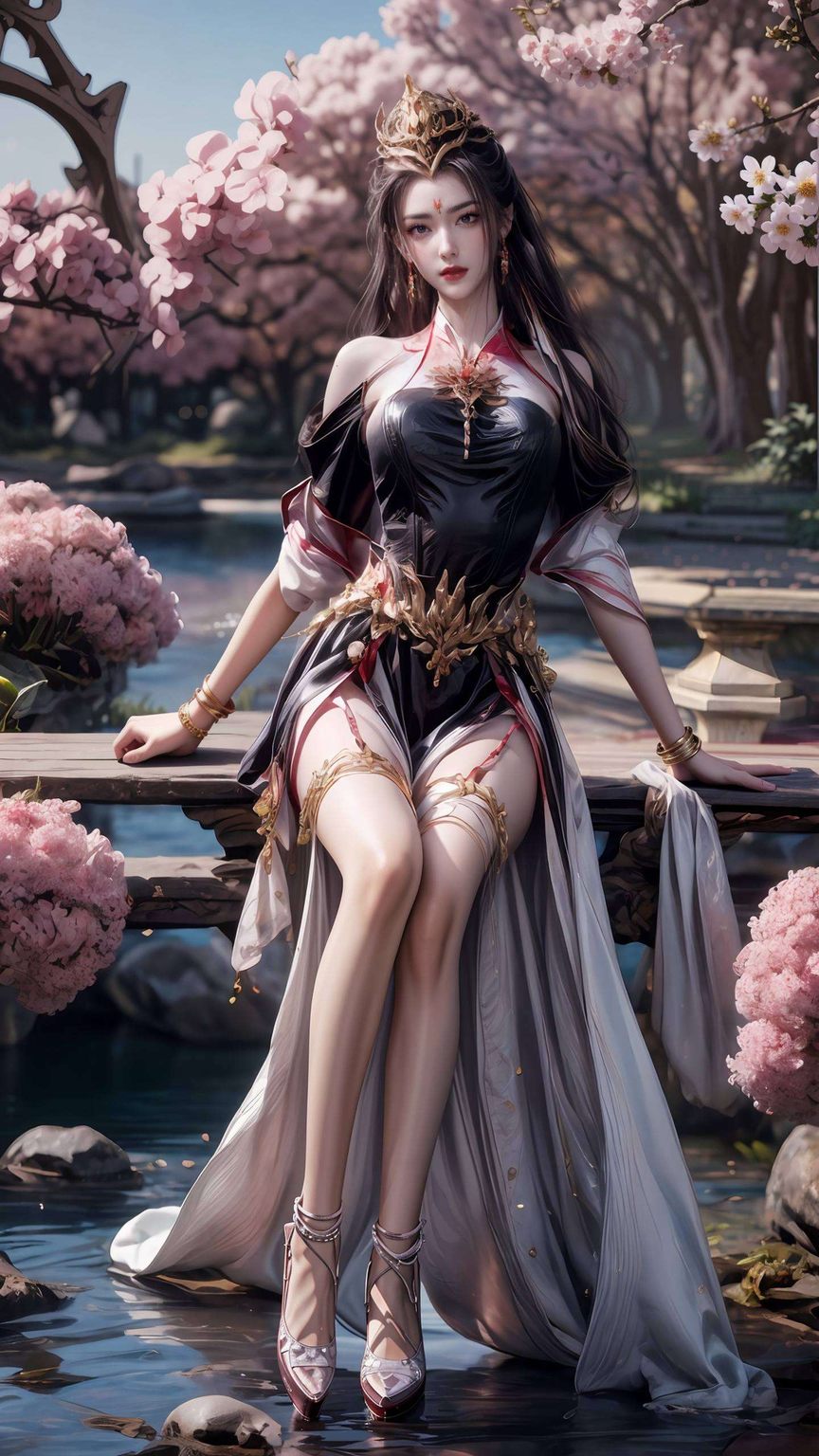 融合了ai碎花的细腻与国漫美女的灵动为你的电脑桌面注入了一抹清新的色彩
