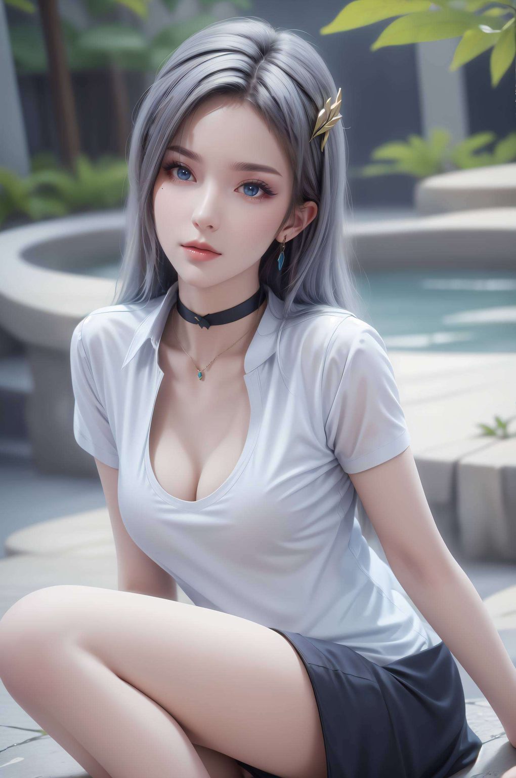 九幽雀翩翩起舞jk制服映衬少女风华