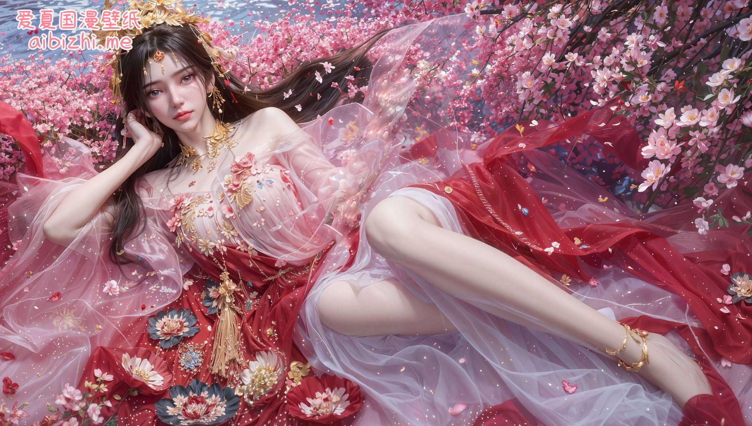 这款炫彩壁纸花卉每一朵花卉都仿佛在讲述她的故事