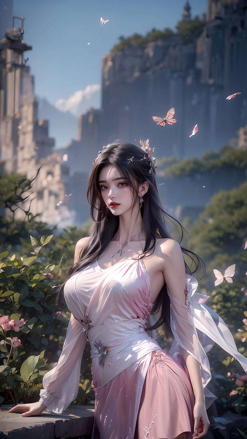 如同立体画卷般生动以粉色为主题