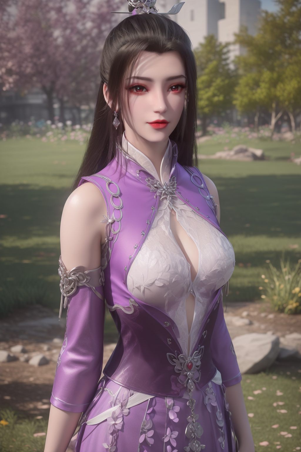 细腻的笔触描绘出她的柔美轮廓仙逆柳眉