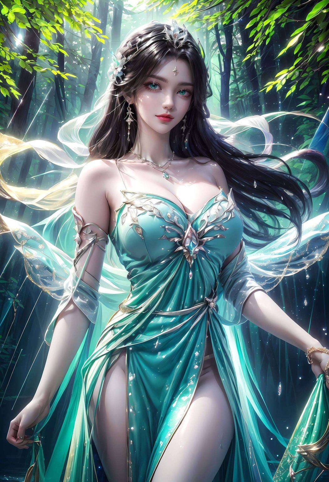 AI国漫女生不规则苹果国漫美女背景图片带你领略柳神的魅力让你沉浸于柳神的灵动舞姿