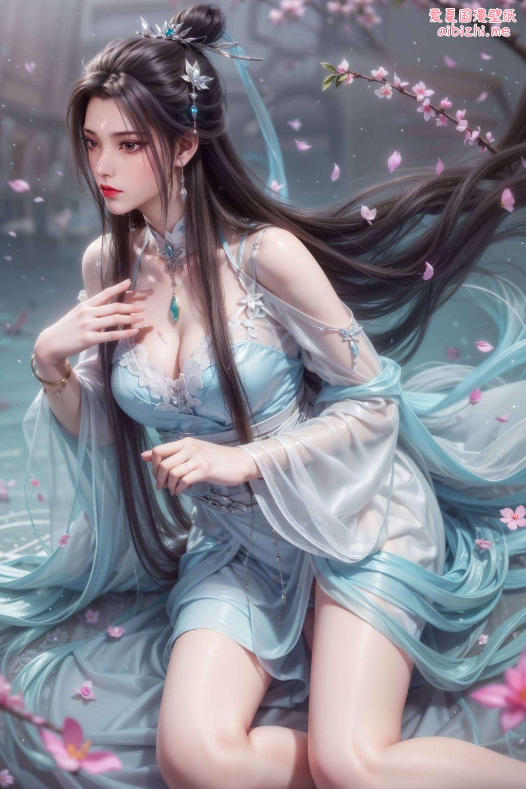 陆雪琪月婵的优美体态融合国漫美女的独特韵味