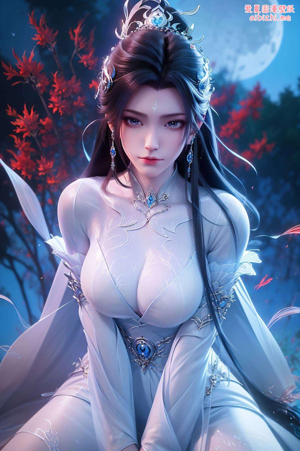 将苹果的灵动与陆雪琪的柔美完美融合这款横屏高清壁纸