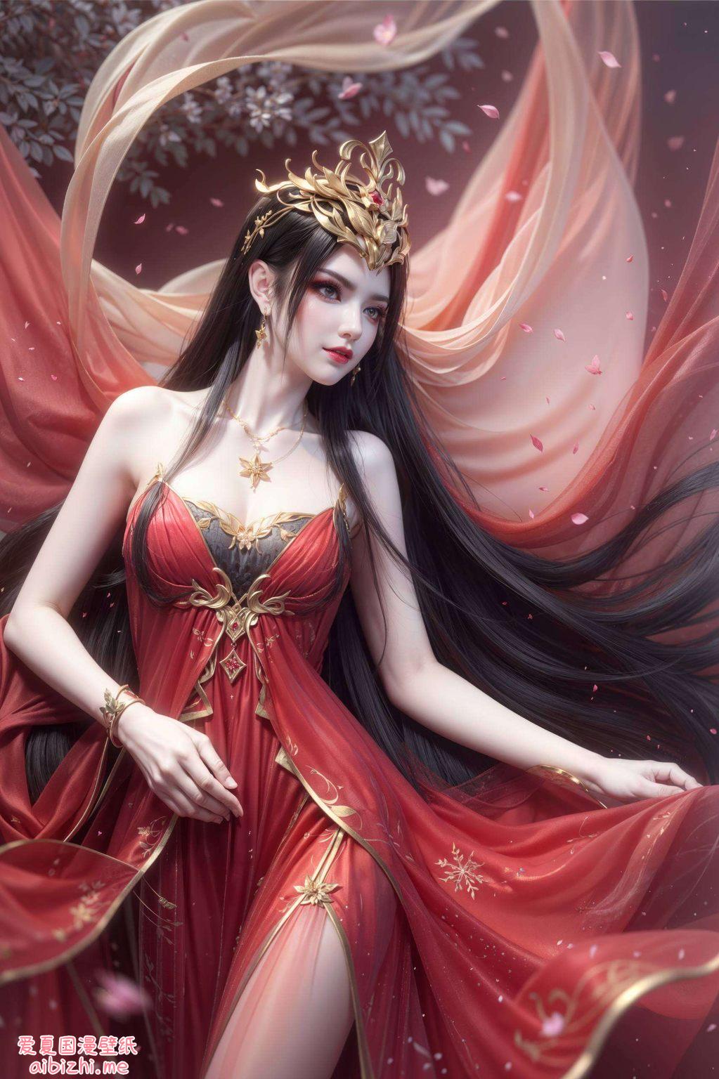 如同她的内心世界为你的电脑桌面增添一抹冷艳的魅力