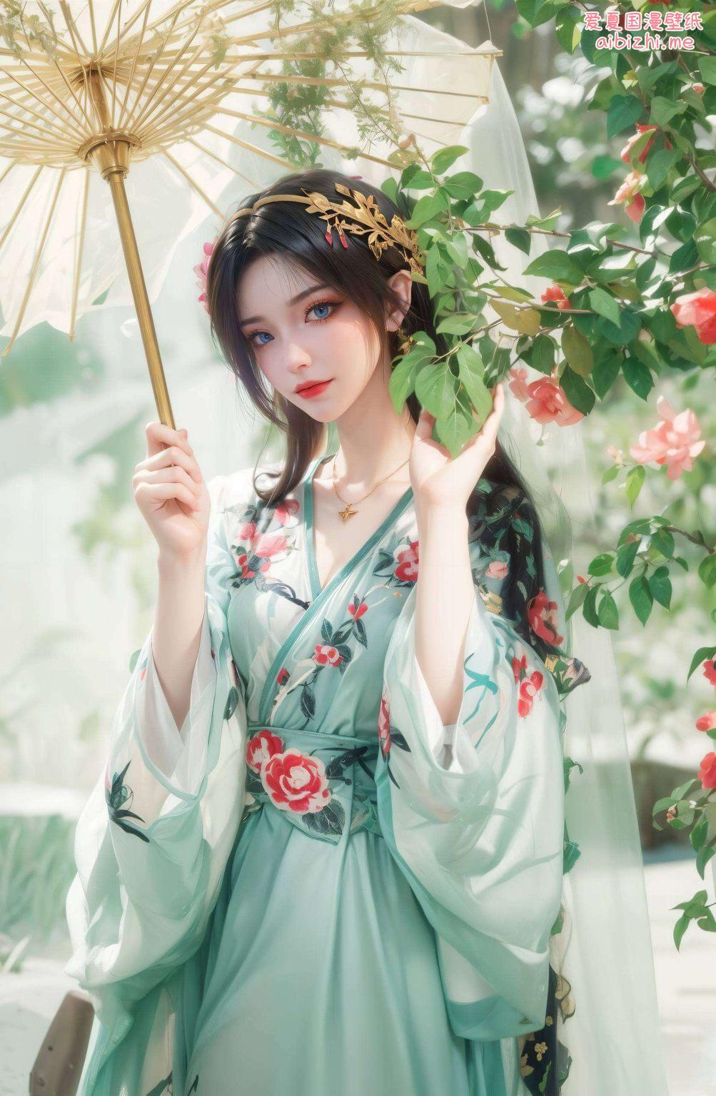 让每一细节都栩栩如生以柔和的色彩描绘国漫女神的神秘魅力
