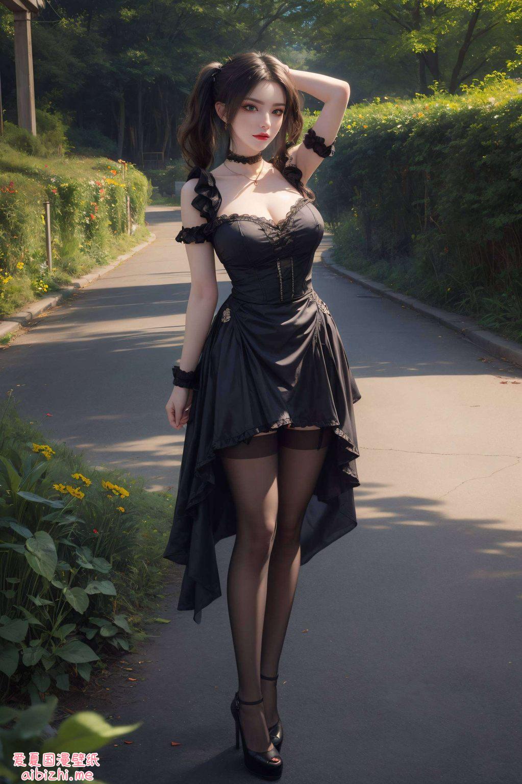 她优雅的姿态与电脑屏幕的每一次互动这款美杜莎御姐动态壁纸