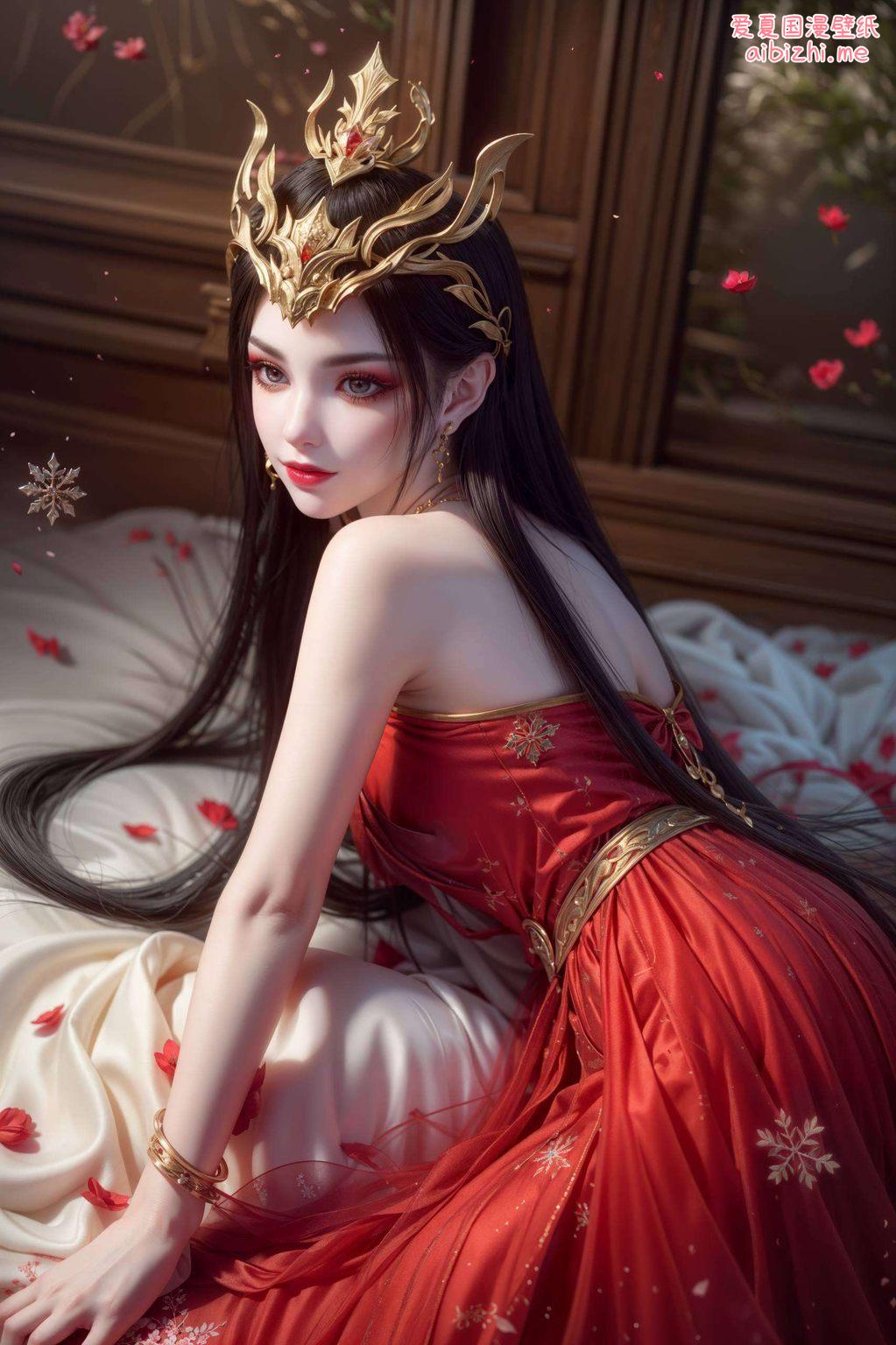 捕捉了她最迷人的瞬间这款AI绘画的2K高清壁纸