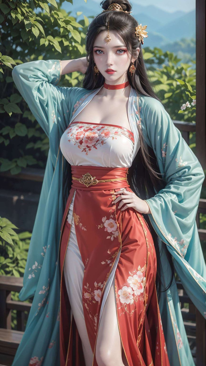 赤脚轻盈墨云赤脚女神壁纸
