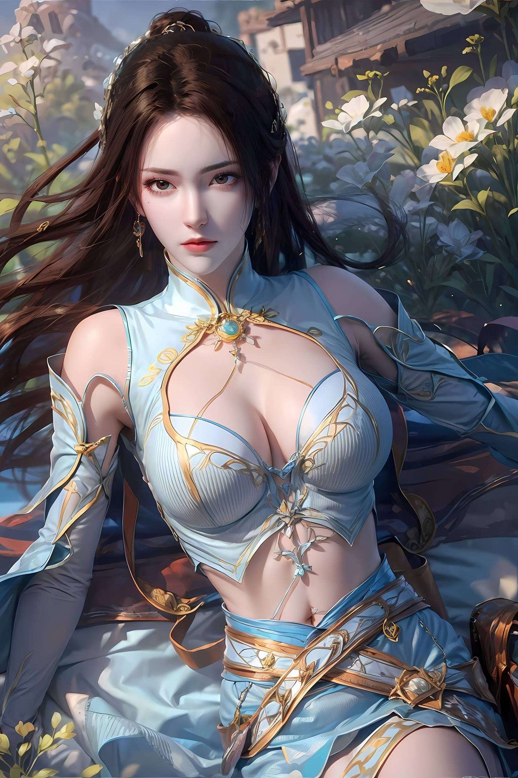 生动的动作AI绘画人物动作参考图极简苹果AI国漫带你领略纳兰嫣然与萧炎的独特魅力