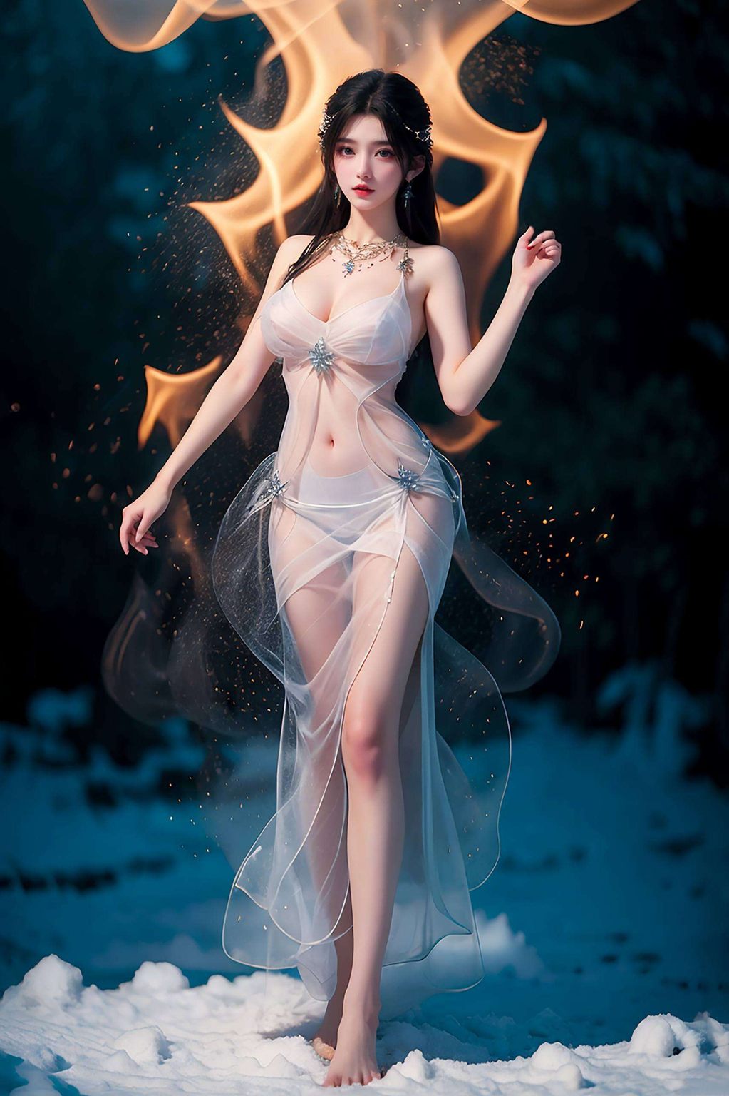 她的每一次呼吸那抹如水般温柔的国漫美女