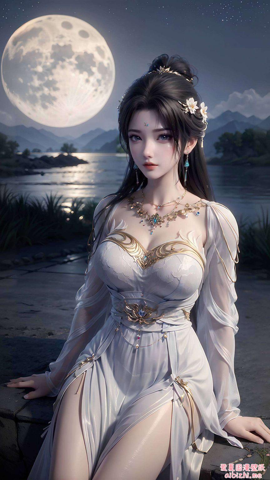 这位国漫界的美女AI以不规则的超高清4k国漫潮图壁纸身份