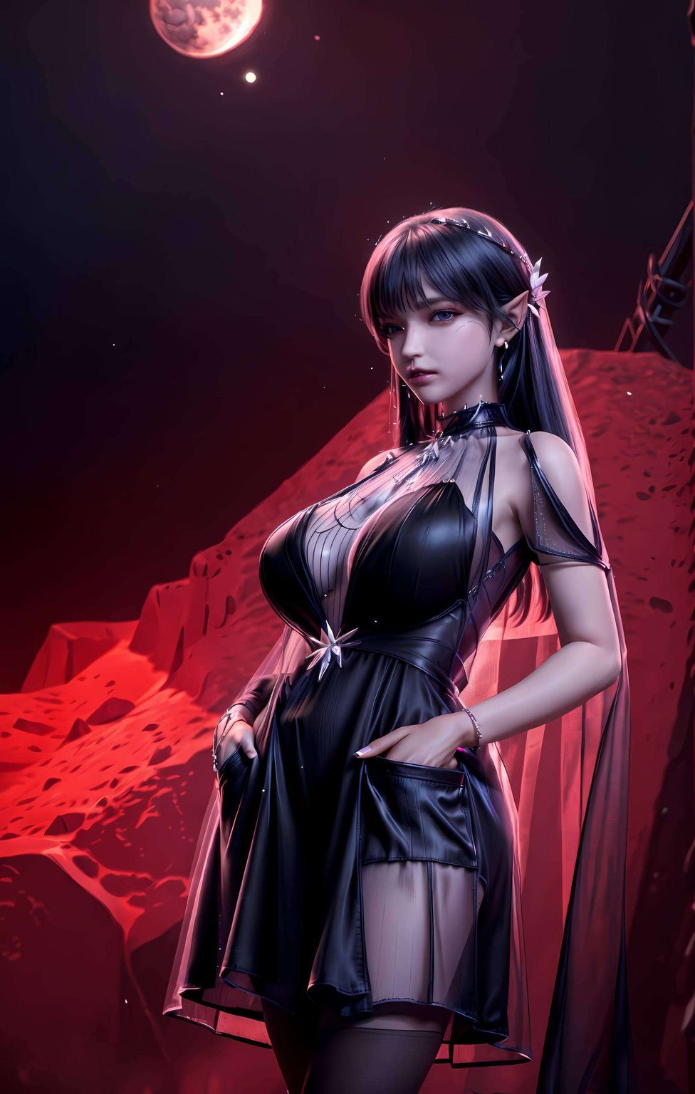 这款以国漫美女圣采儿为主题的极简Win10壁纸让桌面成为你的私人画廊