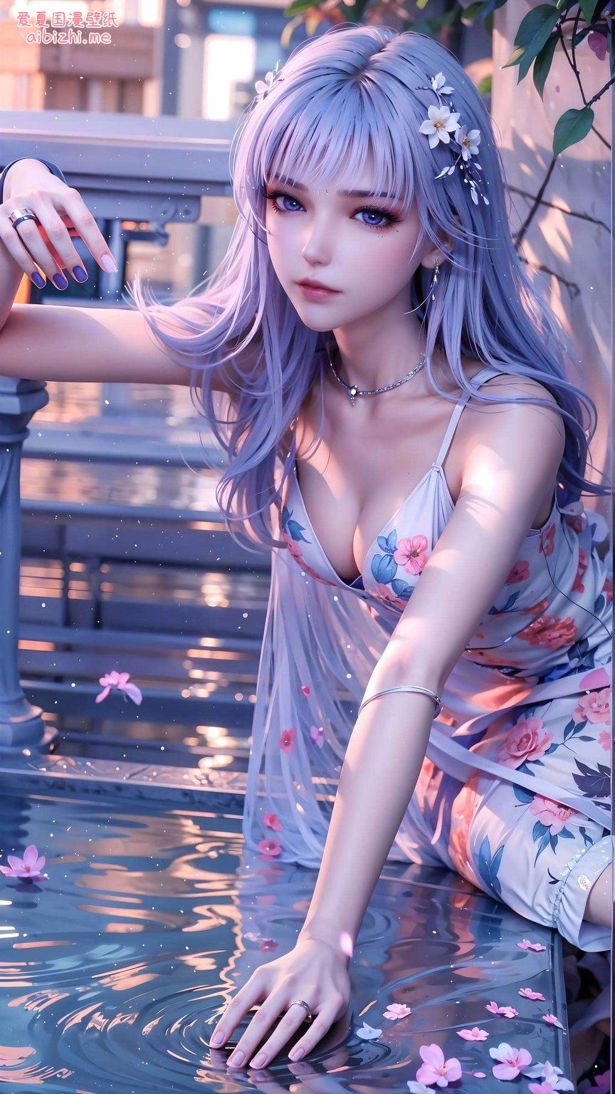 气质高雅高清图片中的她