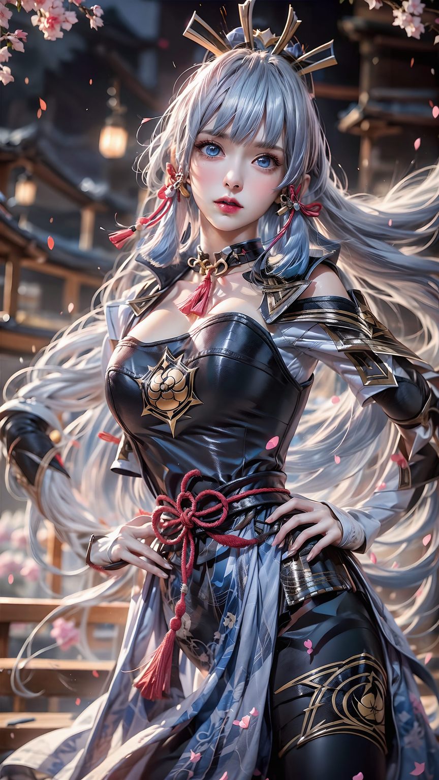 以原神中的神里凌华为灵感高清画质