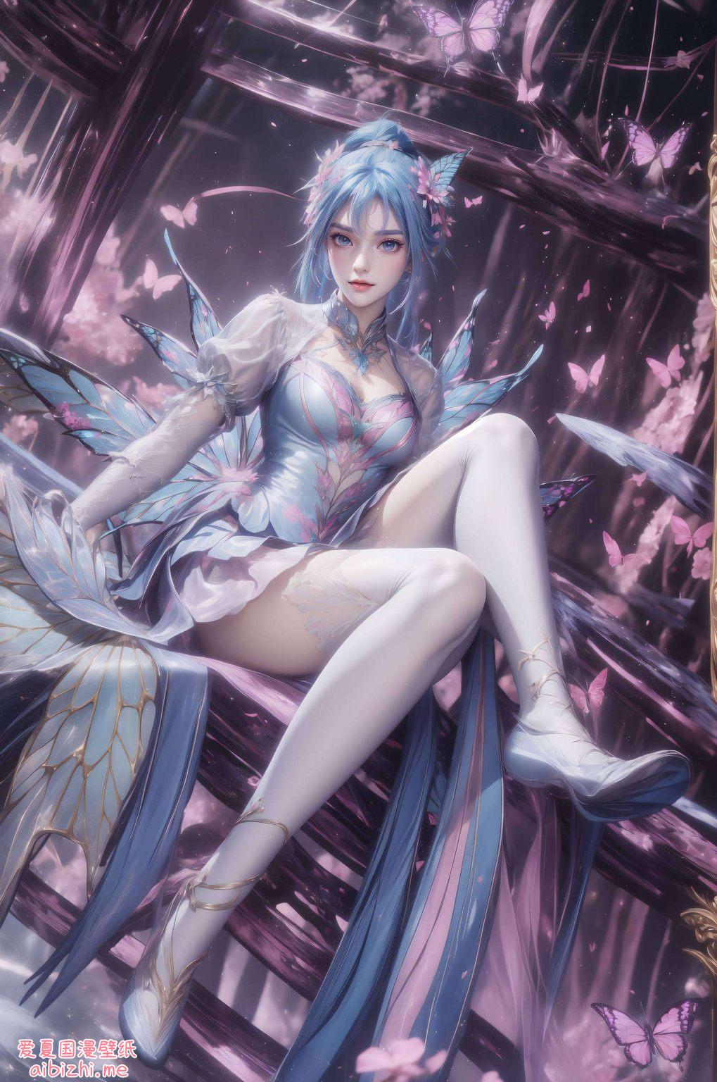 满足你对美的追求这款超清晰手绘苹果国漫美女粉色壁纸