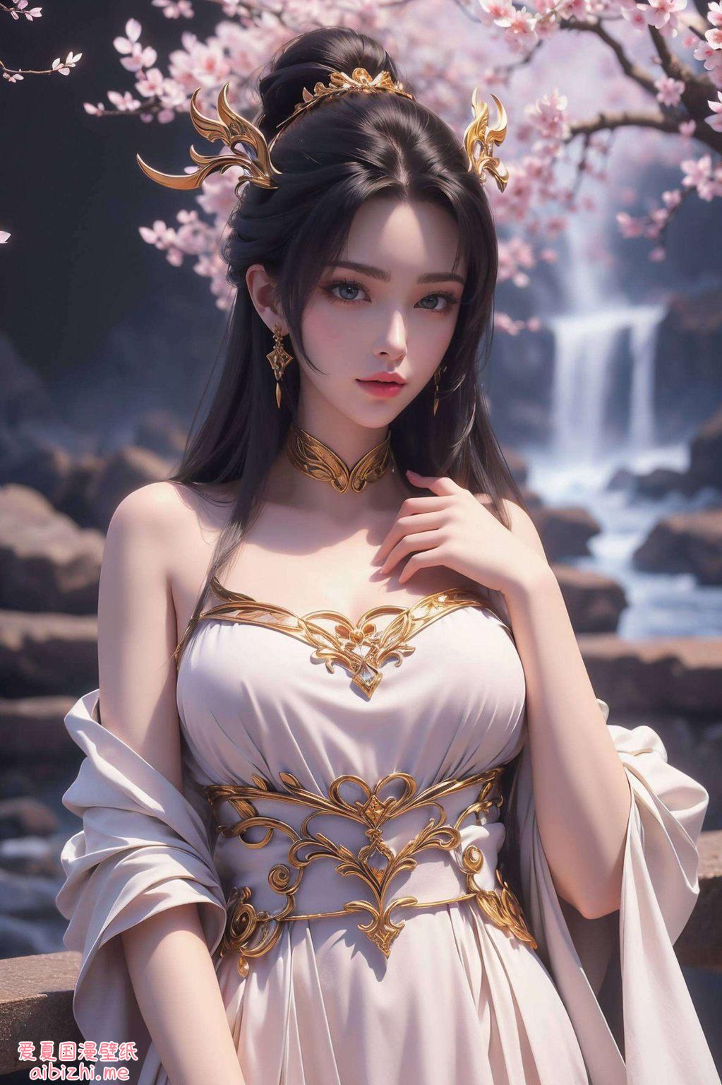 神秘与优雅并存黑色衣袂飘动间