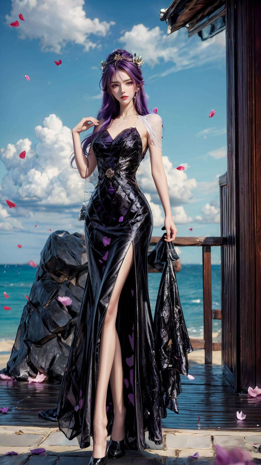 这款超精致活力电脑国漫美女壁纸让整个画面充满浪漫与神秘