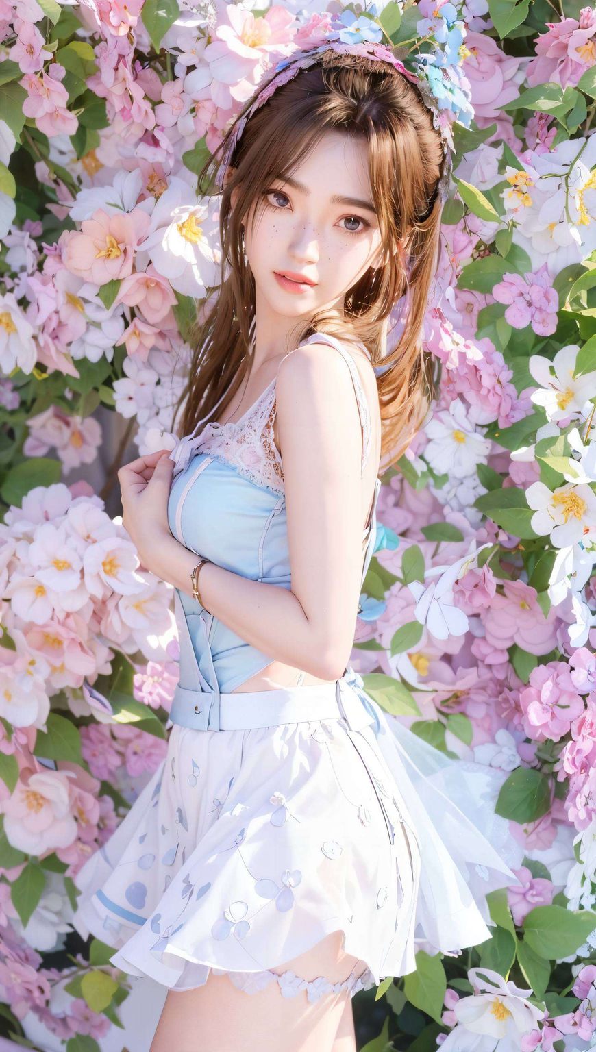 让屠丽的母爱之情跃然墙上骨骼素材与碎花的巧妙融合