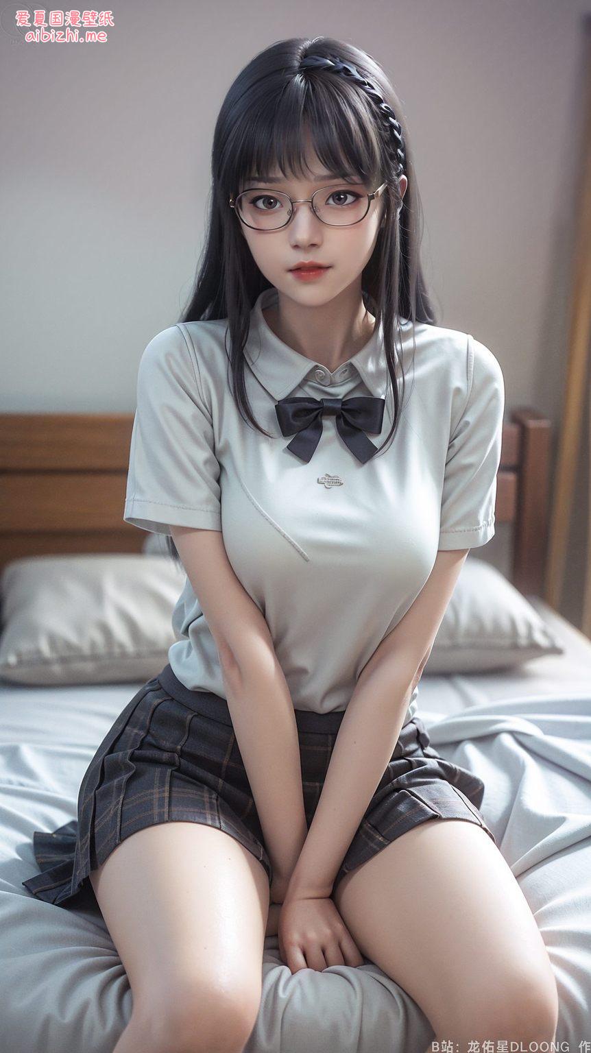 国漫美女形象跃然屏上绘制全屏艺术风