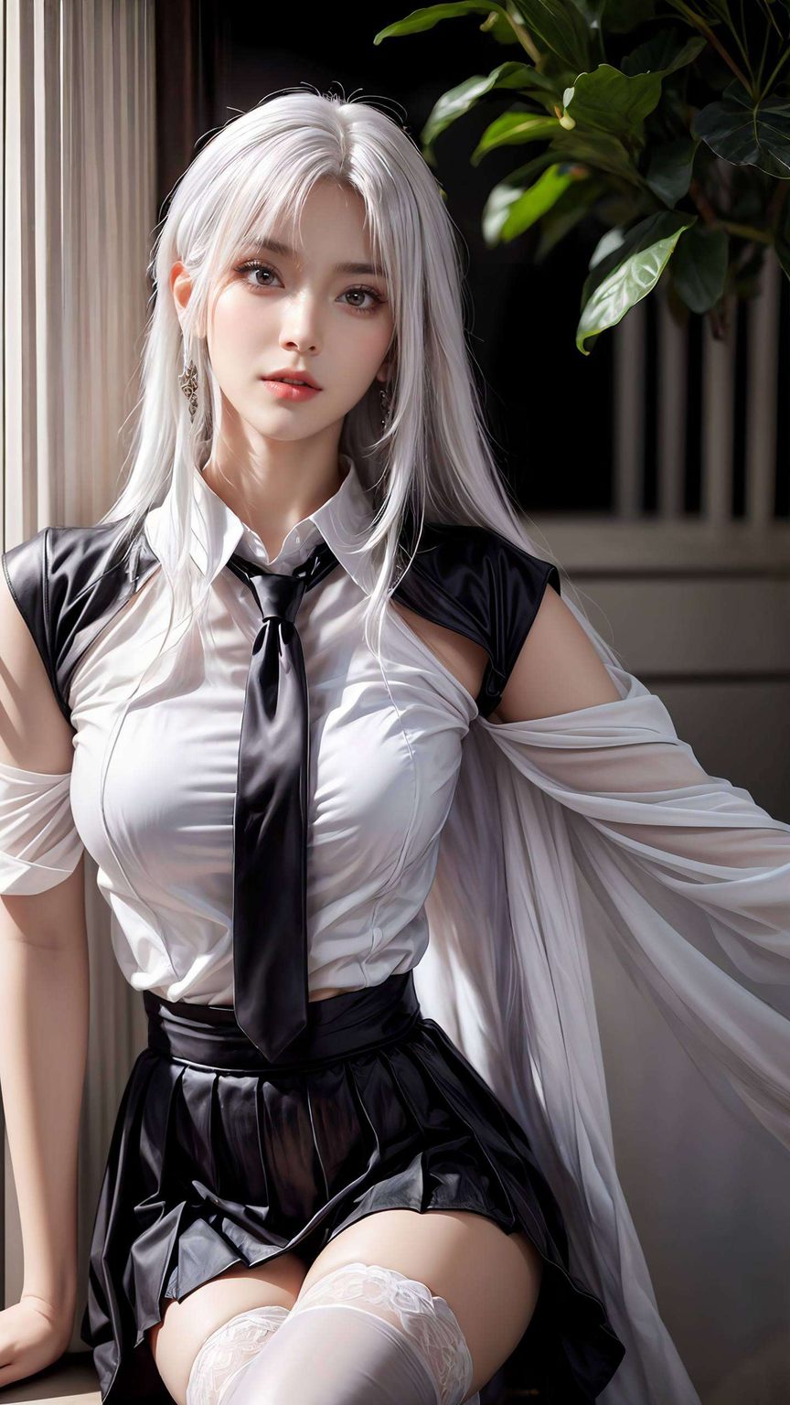 这款超好看国漫女主AI桌布如同一幅动人的画卷