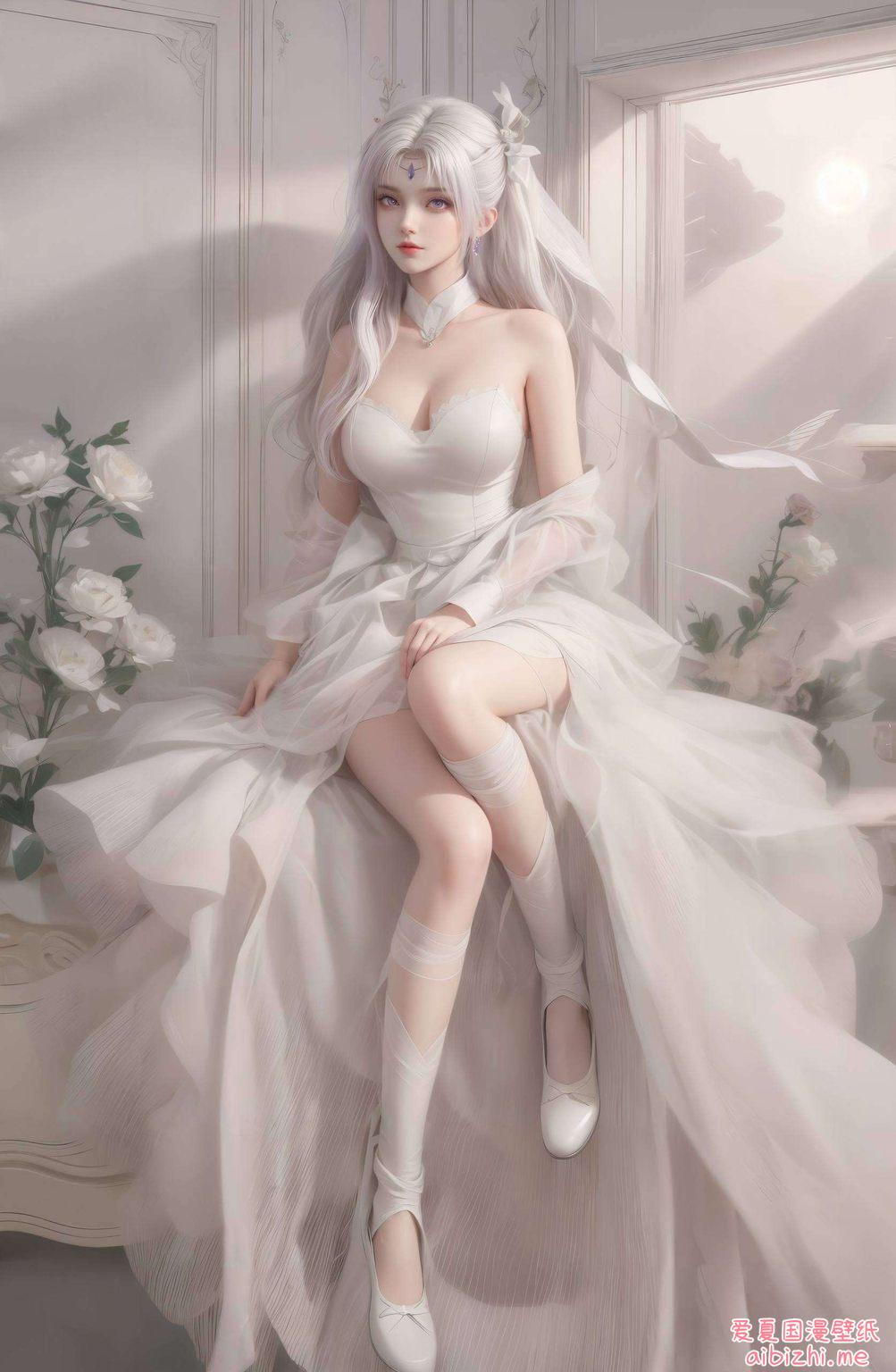 全屏AI绘画动作素材手绘手机国漫美女AI国漫系列壁纸诚意呈现！小医仙华丽登场