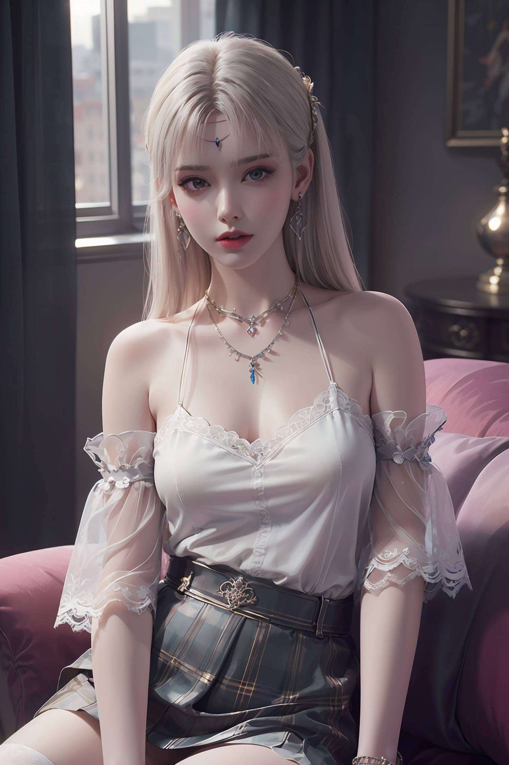 如梦似幻这款紫色衣服的小医仙壁纸