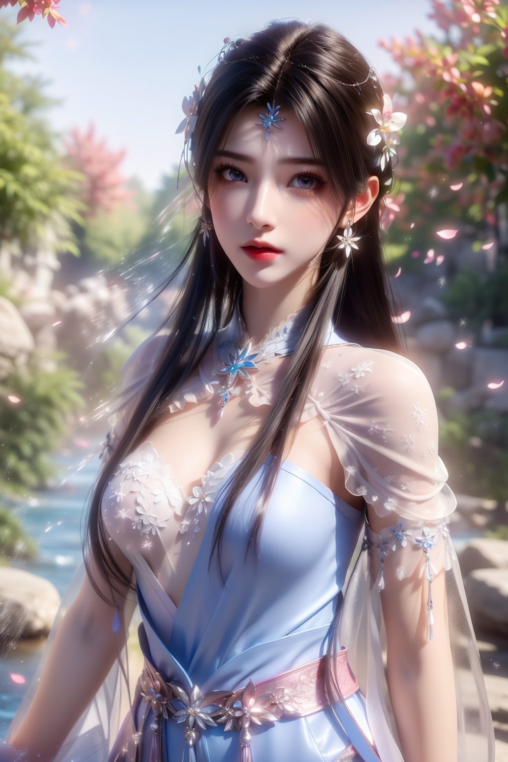 这款高清AI人物表情素材拼贴而成的壁纸夏倾月