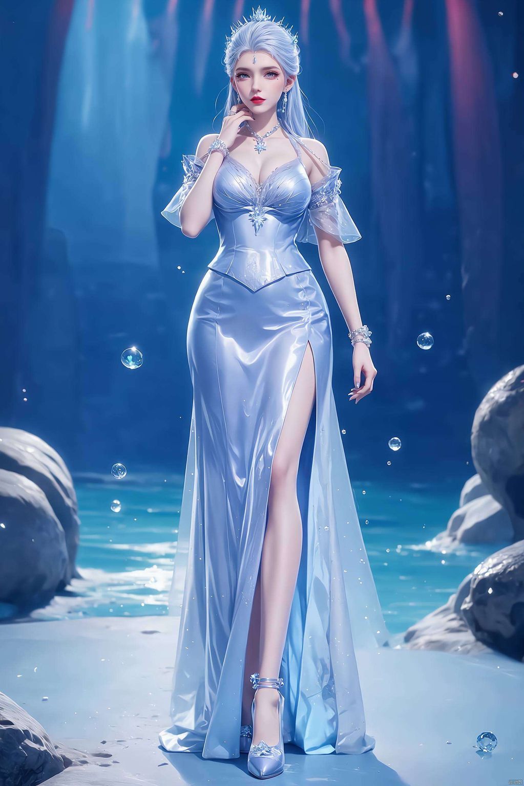 雪女的美态尽显其中还是翩翩起舞的倩影