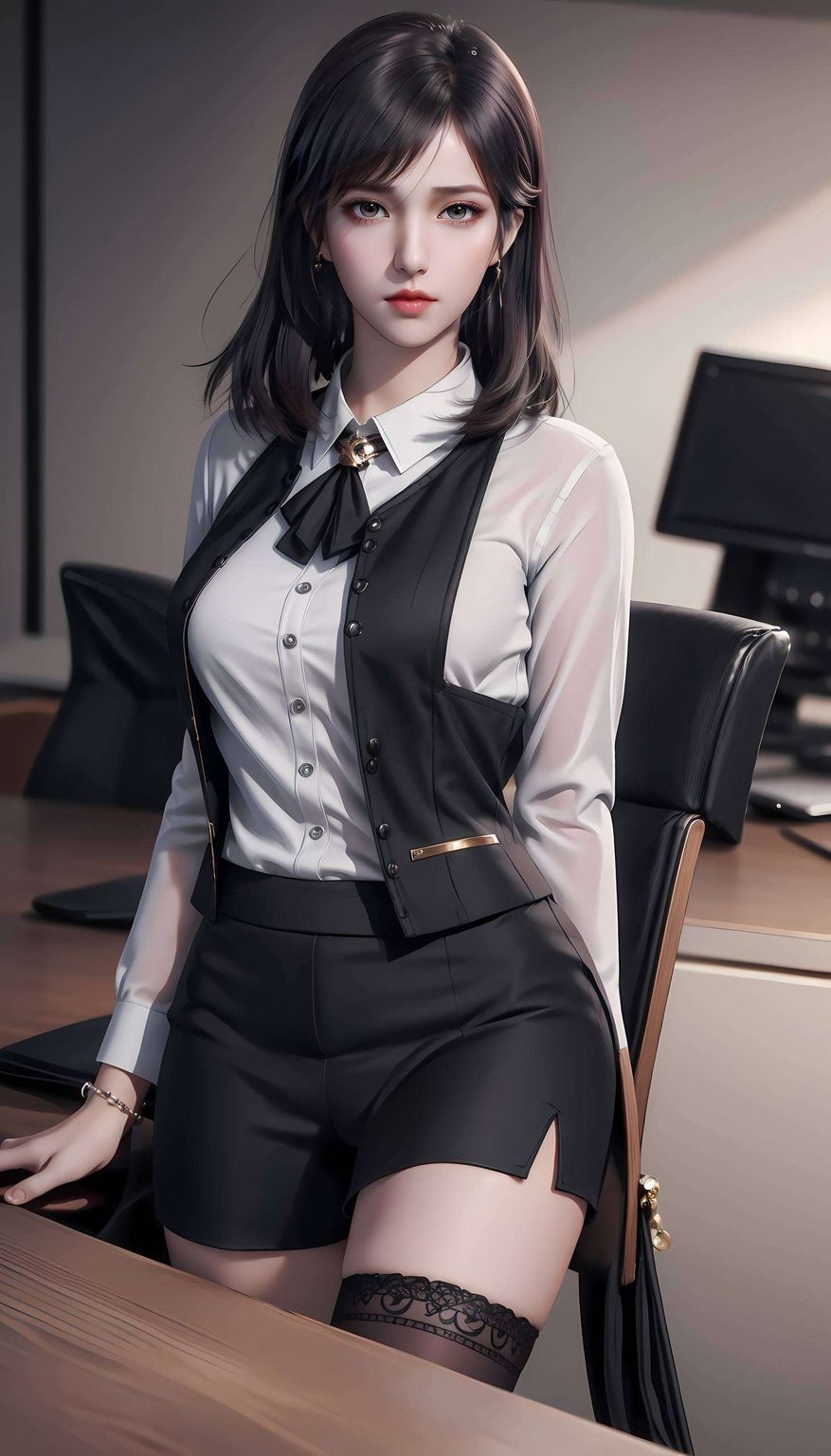 细腻笔触AI绘画人物与背景参考图