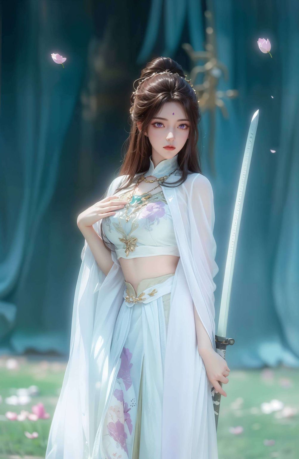 为电脑桌面增添一抹国漫风情月婵美女高清壁纸映入眼帘