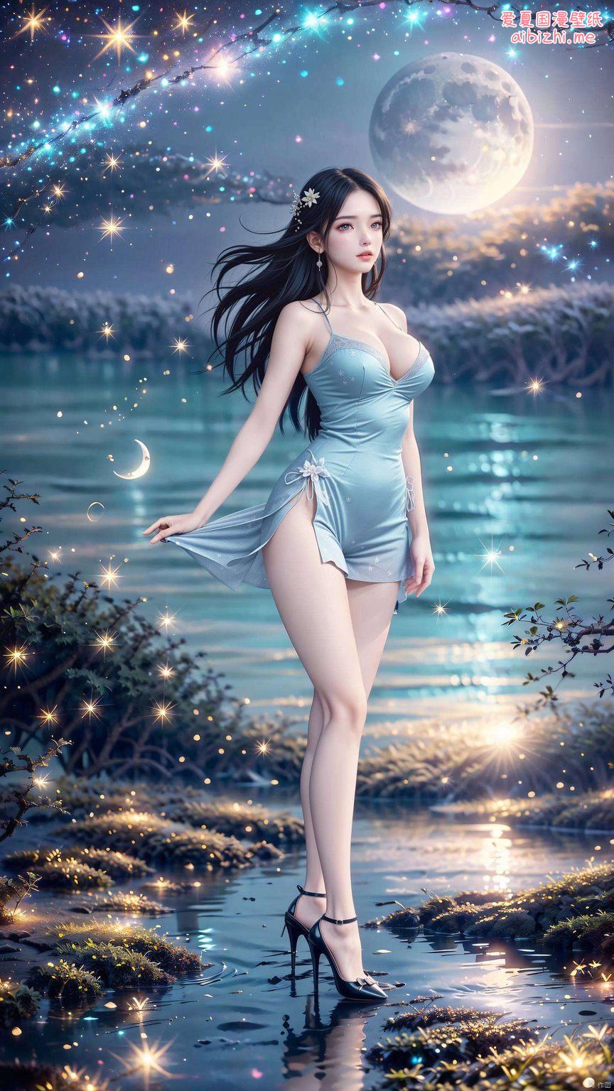 国漫女生的魅力尽显！这款无水印的月婵壁纸让每一天都充满美好期待！