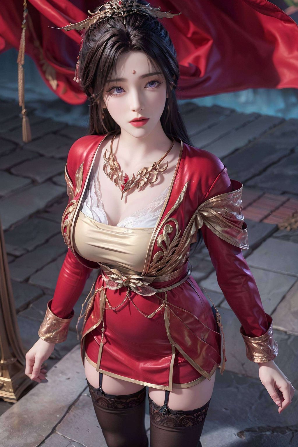 简约服饰中透着高贵月婵