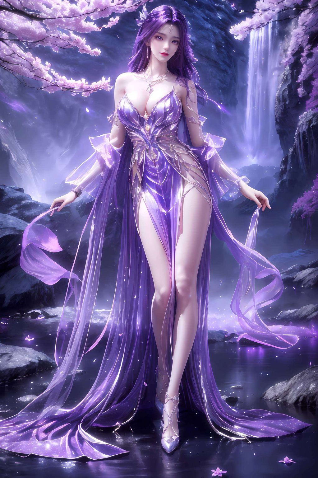 她身着华服云曦回眸