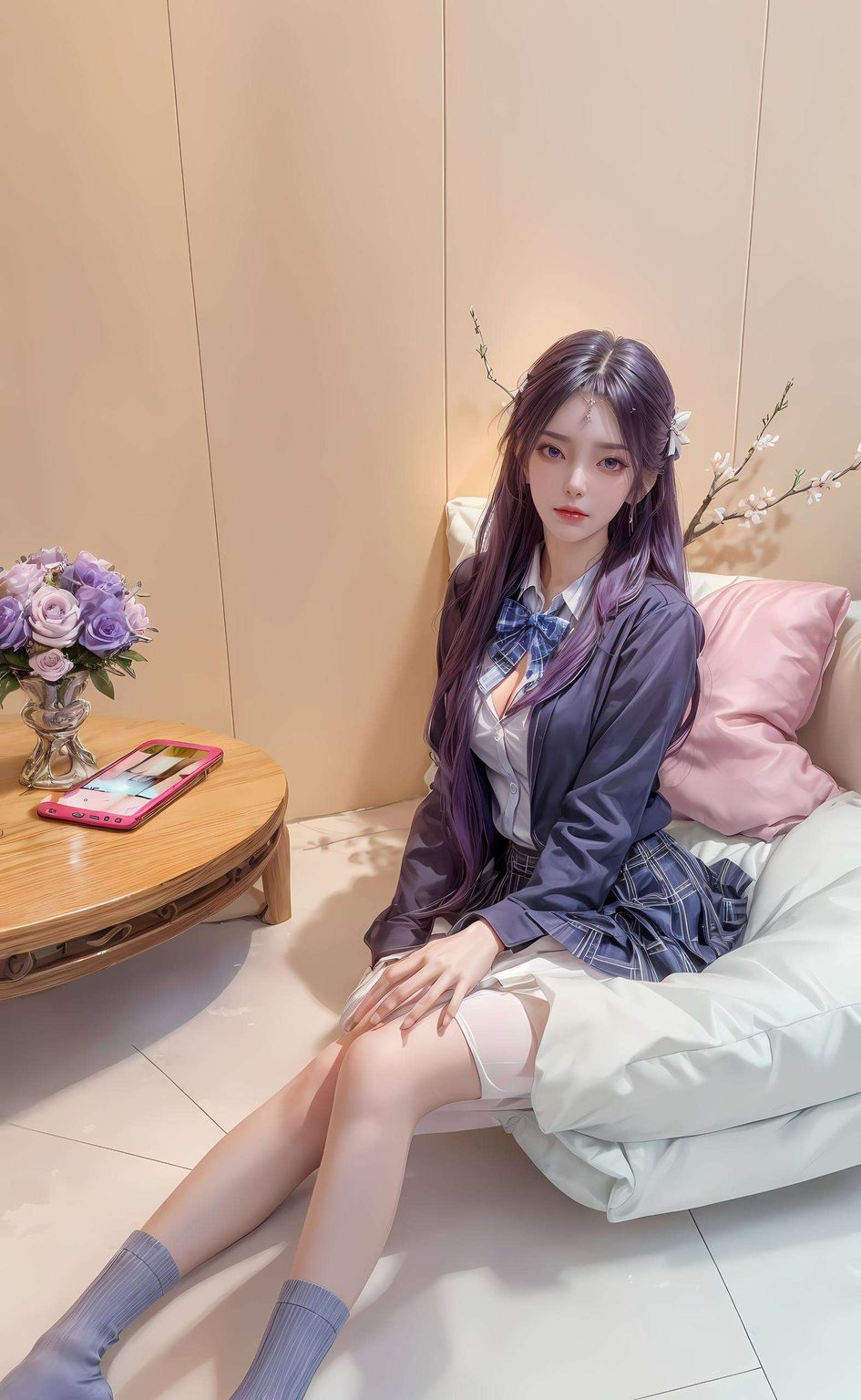 这款国漫女主AI游戏壁纸石昊云曦的倩影轻轻舞动
