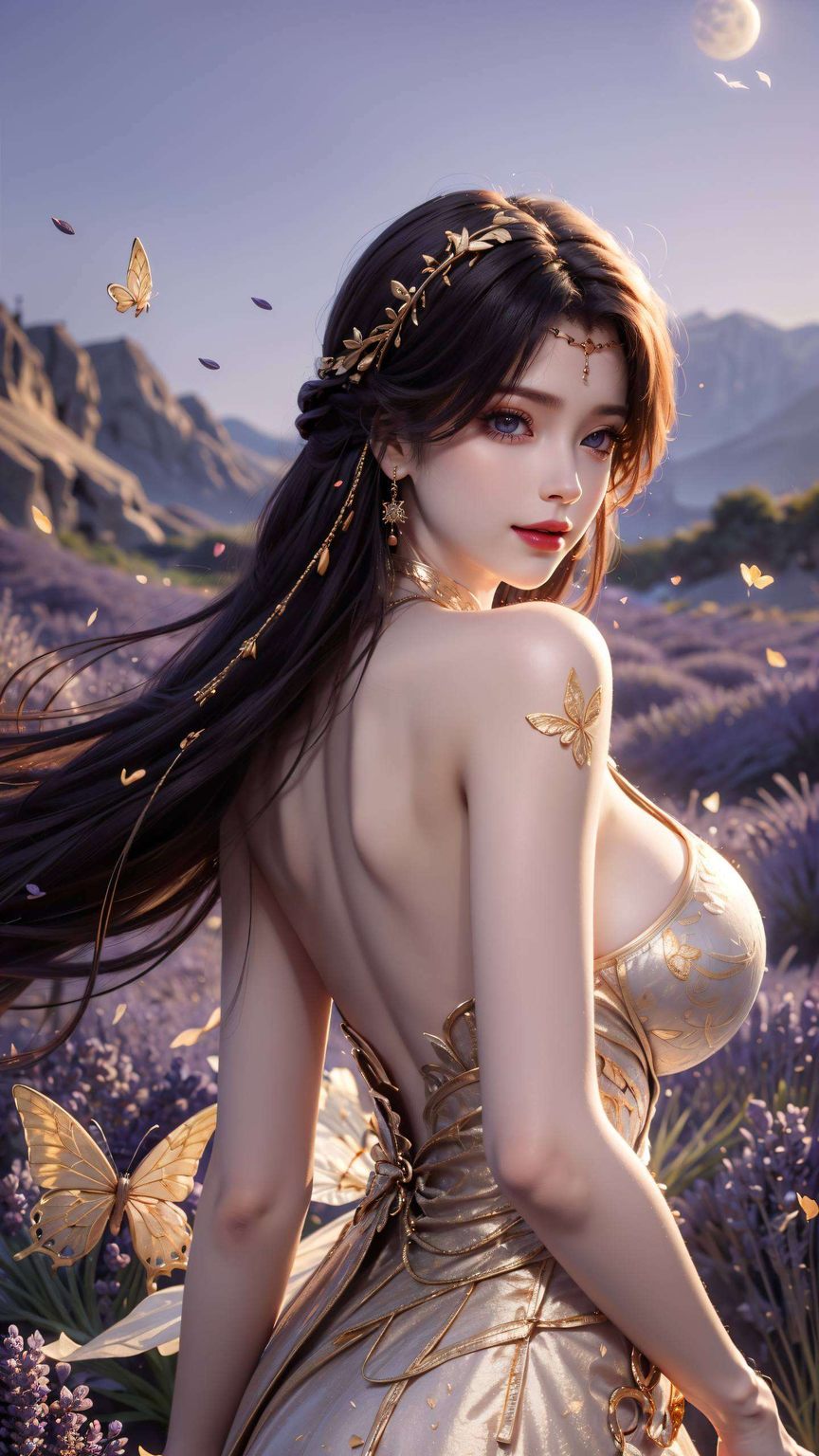 以抽象线条勾勒出绝美轮廓让美女云曦仿佛跃然纸上