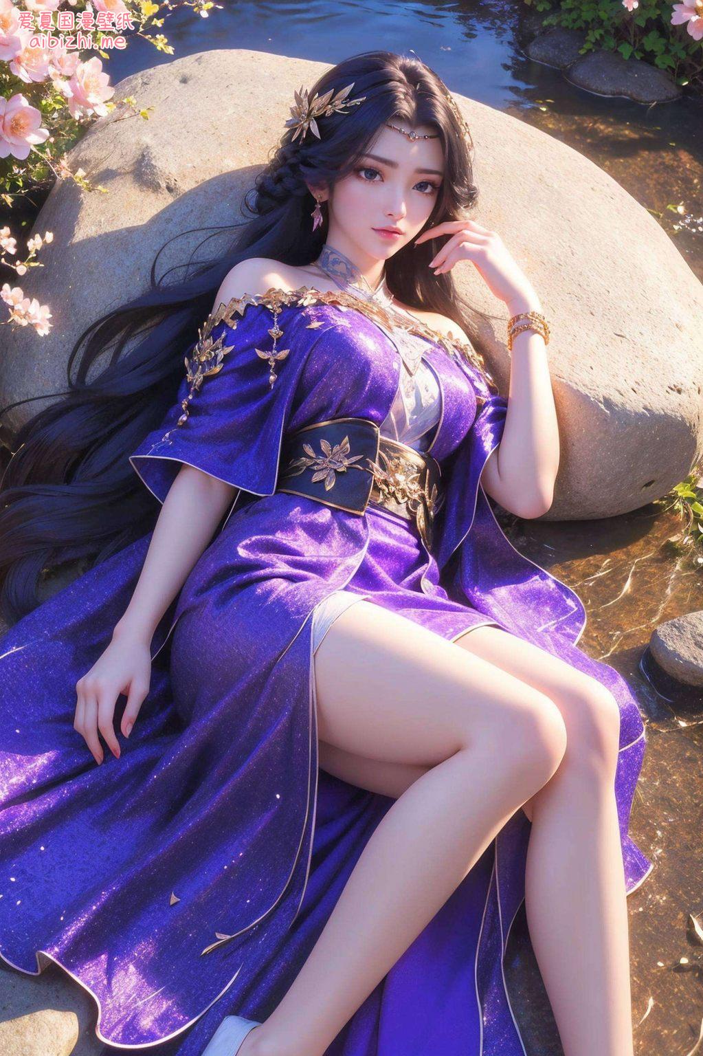 1080p的超清画质AI绘画技艺打造的美女动作参考图