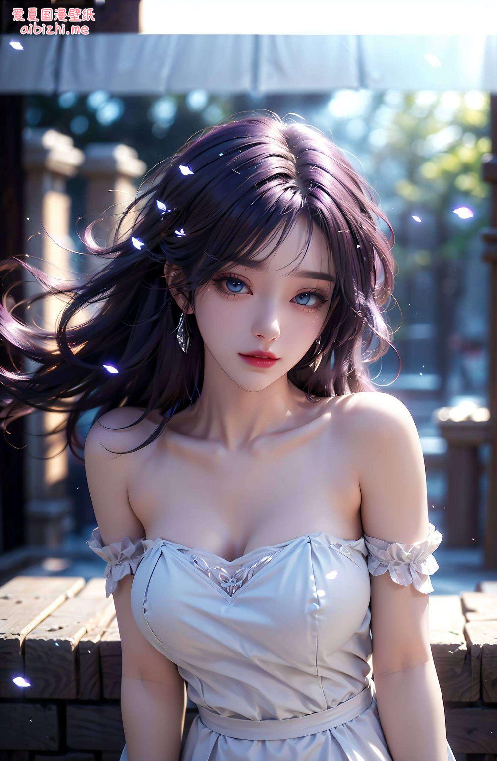 这款丝绒iPhone国漫女生壁纸以她独特的魅力