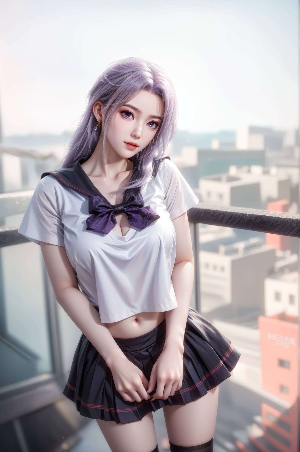 展现了古典与现代的完美融合AI素材中的美女灵动生动